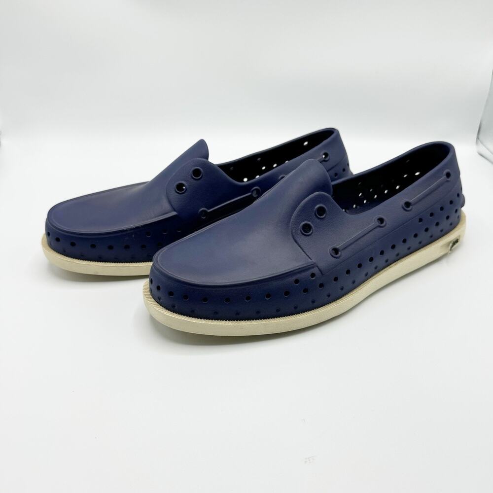 Native Unisex Howard Sugarlite Slip on Rubber Loafers Boat Shoes M8/W10 Navy